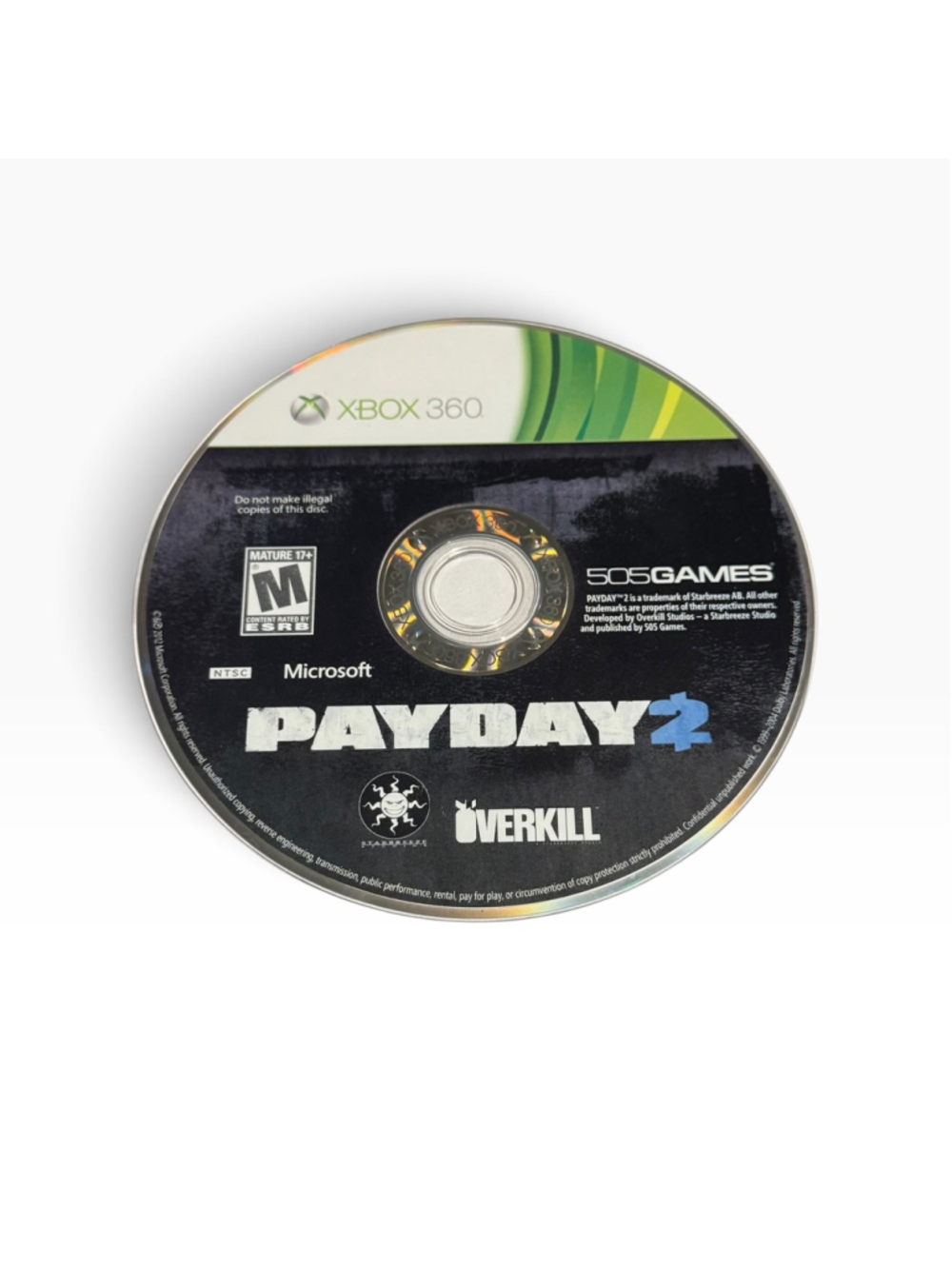 Payday 2 Video Game for Xbox 360
